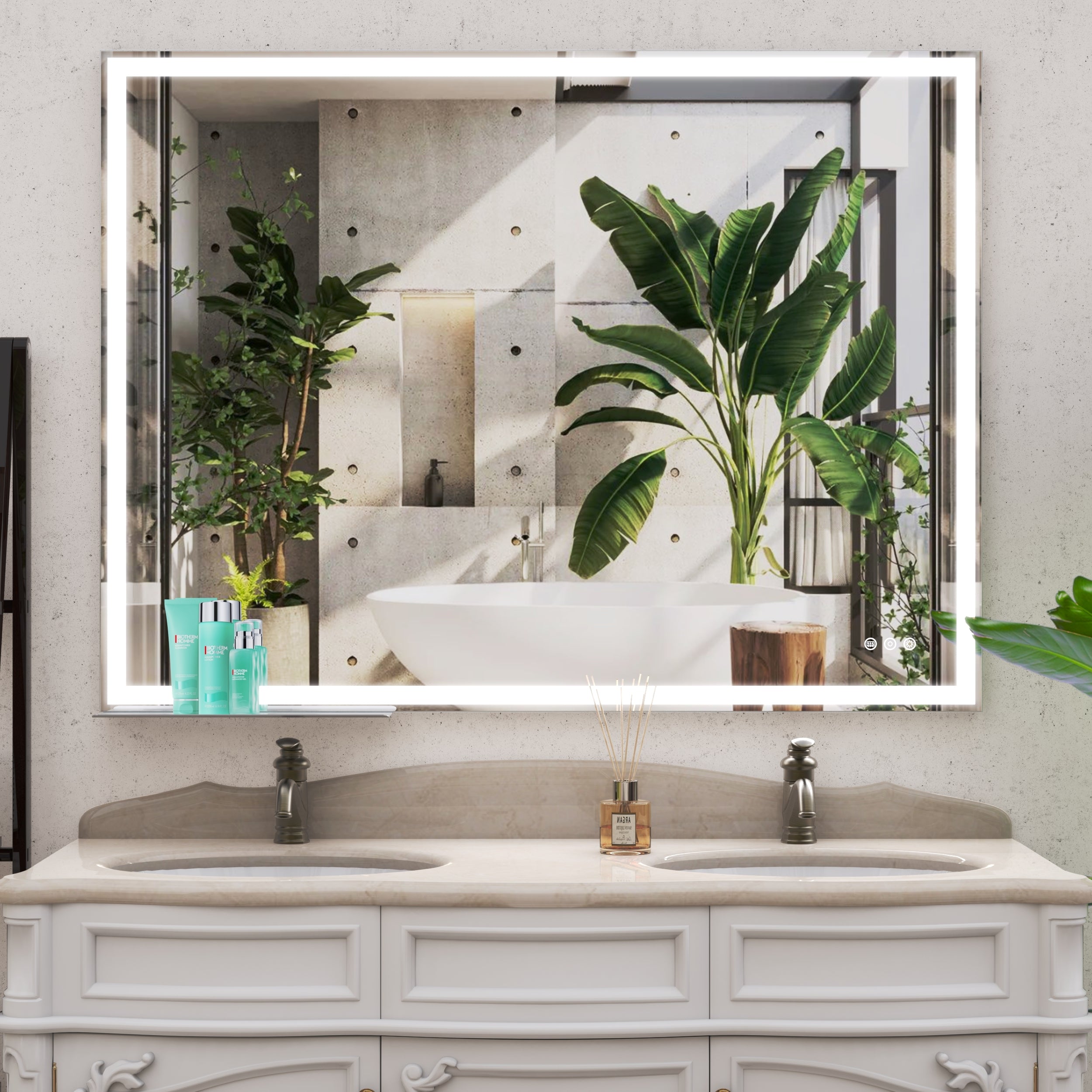 48x36 inch LED Bathroom Vanity Mirror Wall Mounted