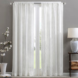 50x84"Diamond Sheer Window Curtain Panel(Only 1 Pc Panel white)