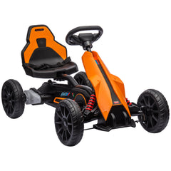 Aosom 12V Electric Go Kart for Kids(orange)