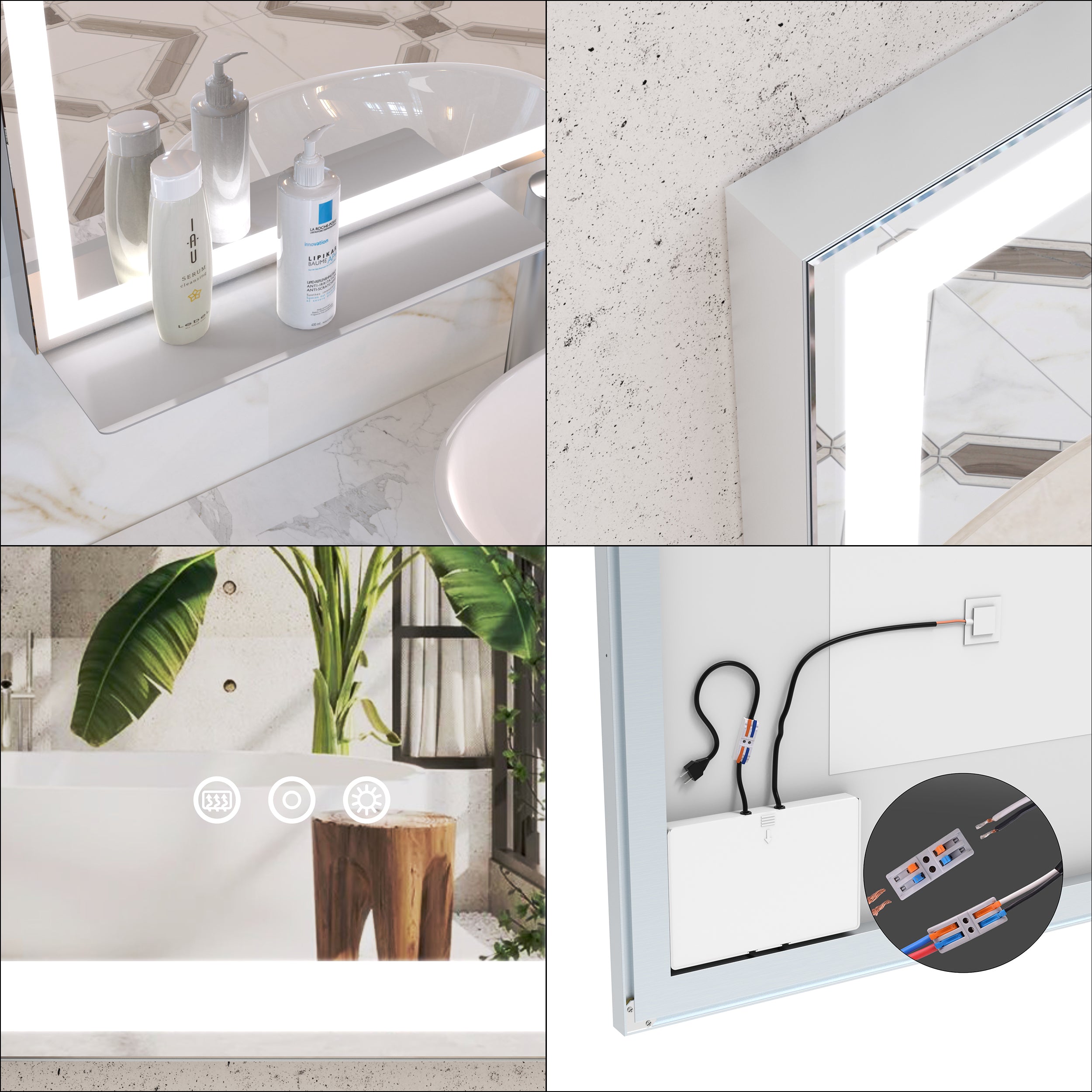 32x40 inch LED Bathroom Vanity Mirror