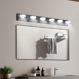 LED Modern Black 6-Light Vanity Lights Fixtures Over Mirror