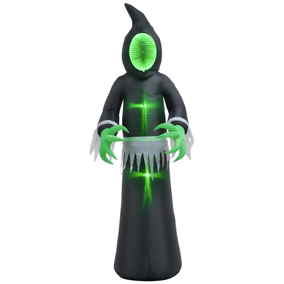 Inflatable Halloween Decoration Green light Face Ghost