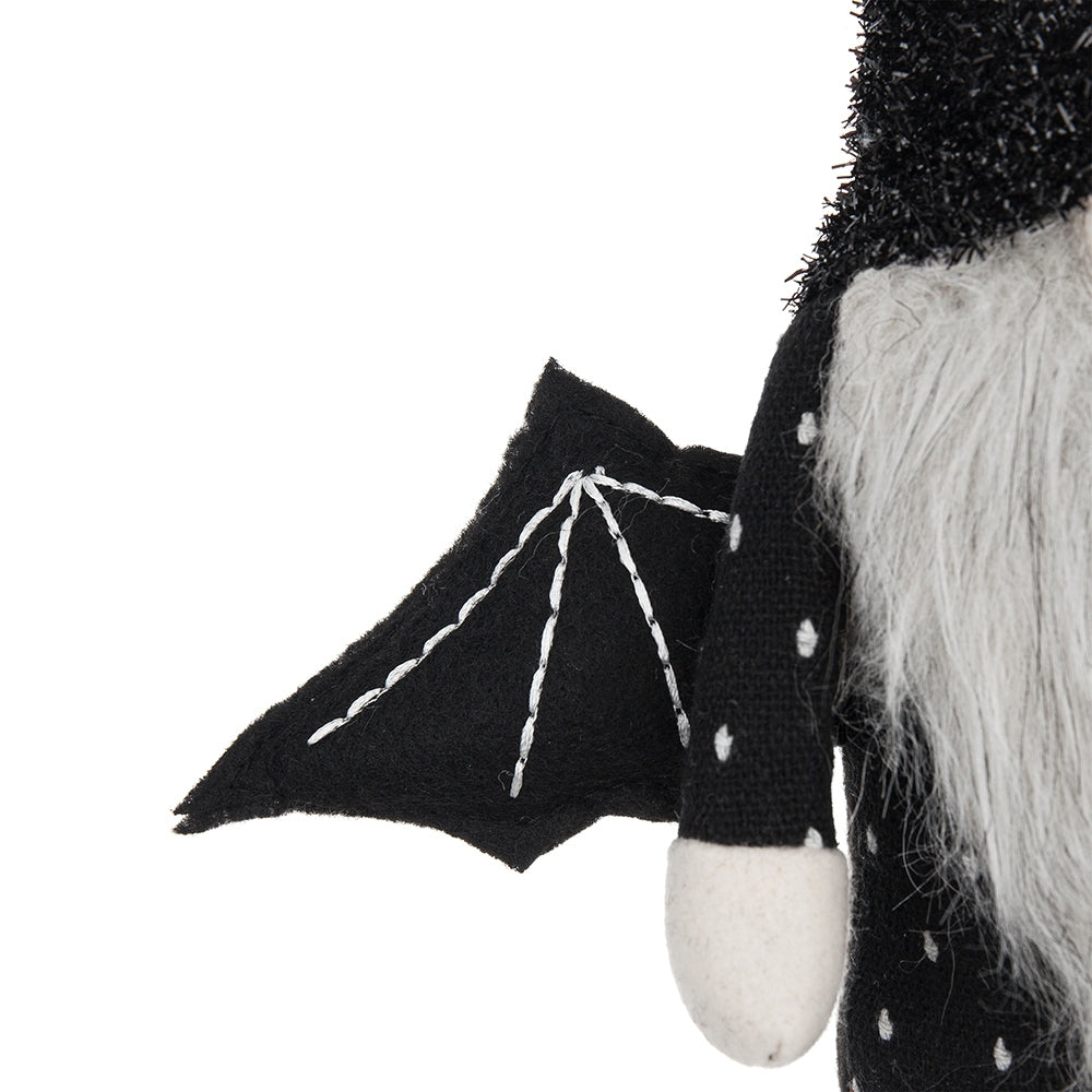 Fabric Black Gnome With Wings Decor, for Halloween Decor