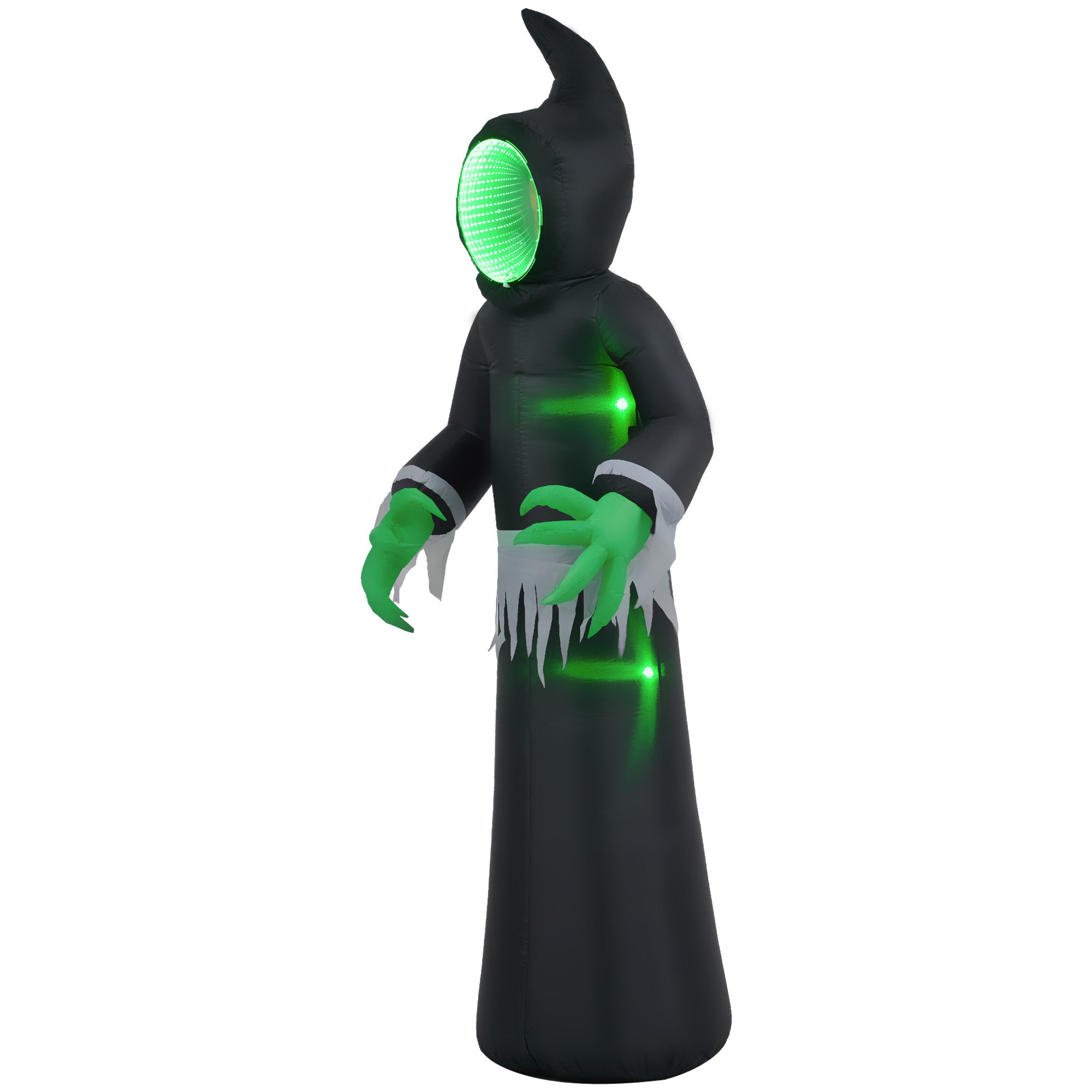 Inflatable Halloween Decoration Green light Face Ghost