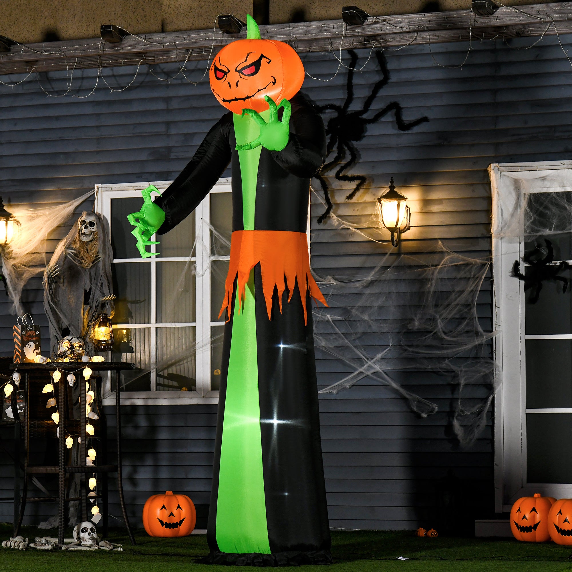 Halloween Inflatables Outdoor Decorations Pumpkin Head Ghost