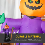 5' Inflatable Halloween Pumpkin Grim Reaper