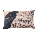 Crow Happy Halloween Pillow