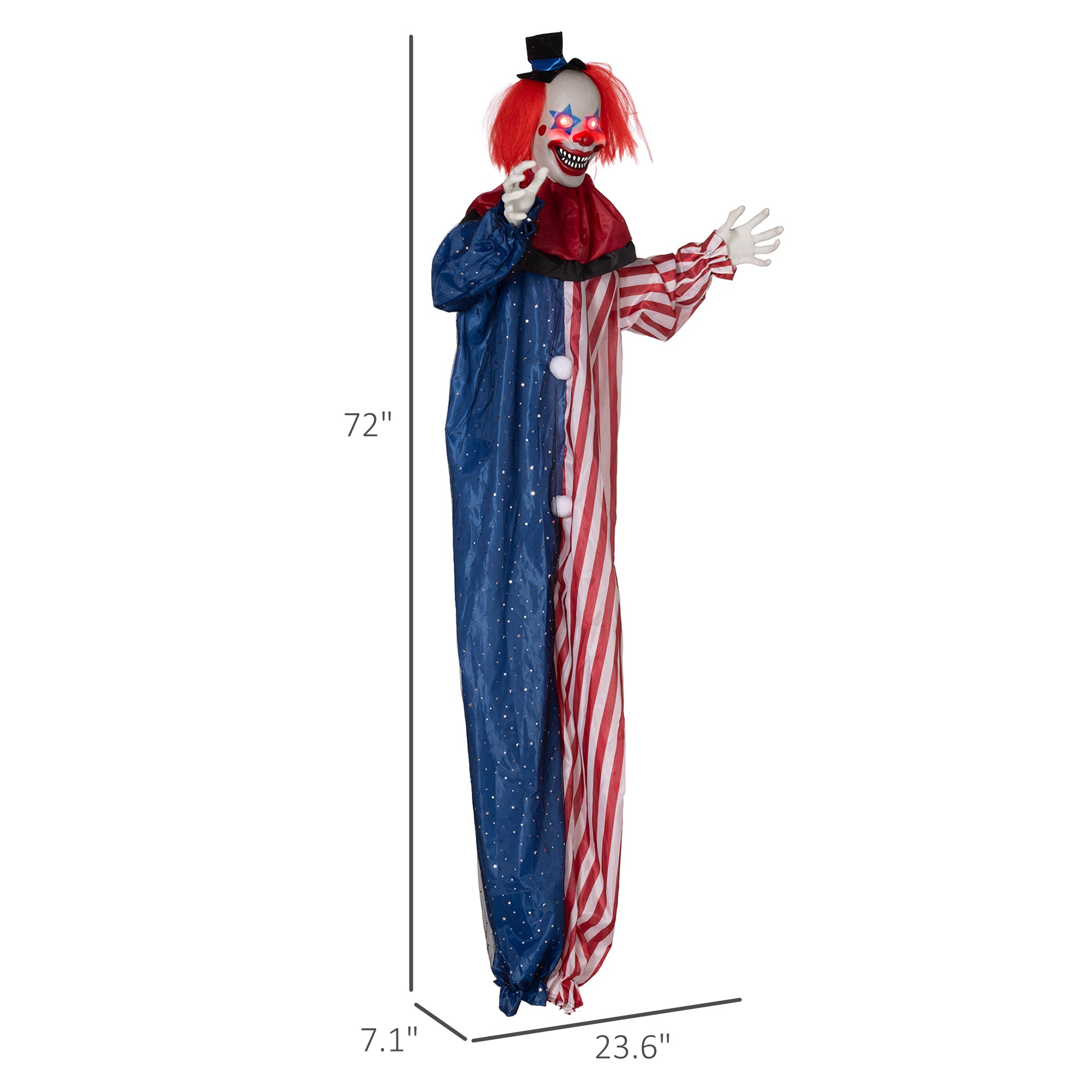 Life Size Halloween Hanging Clown Decoration