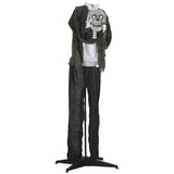 57" Life Size Outdoor Halloween Decorations Hanging Talking Skeleton Ghost