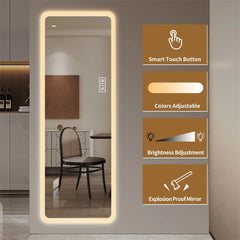 Full Length Lighted Vanity Body Mirror LED Mirror