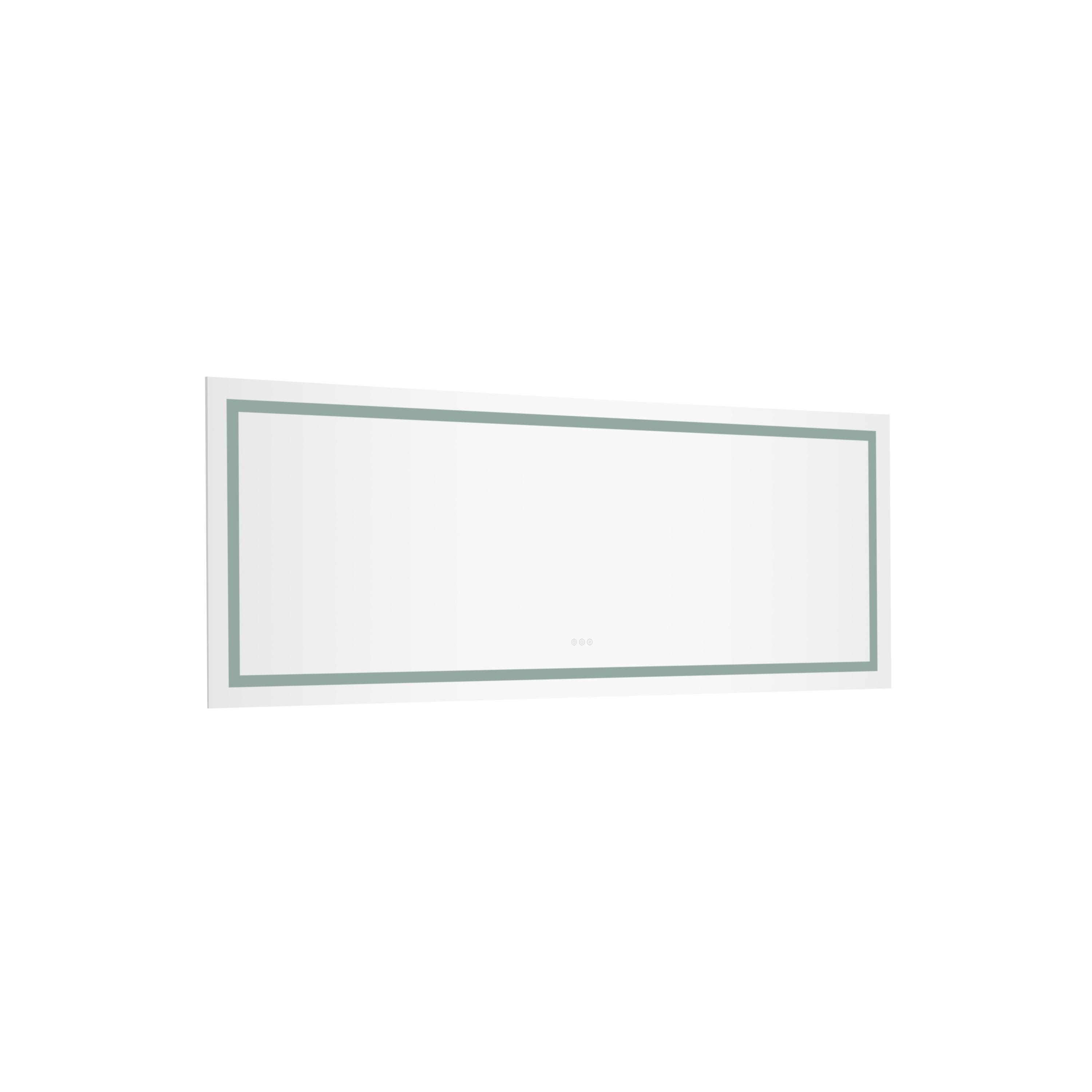 84x32" LED Lighted Bathroom Wall Mounted Mirror