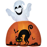 Halloween Inflatables Outdoor Decorations Ghost with Pumpkin