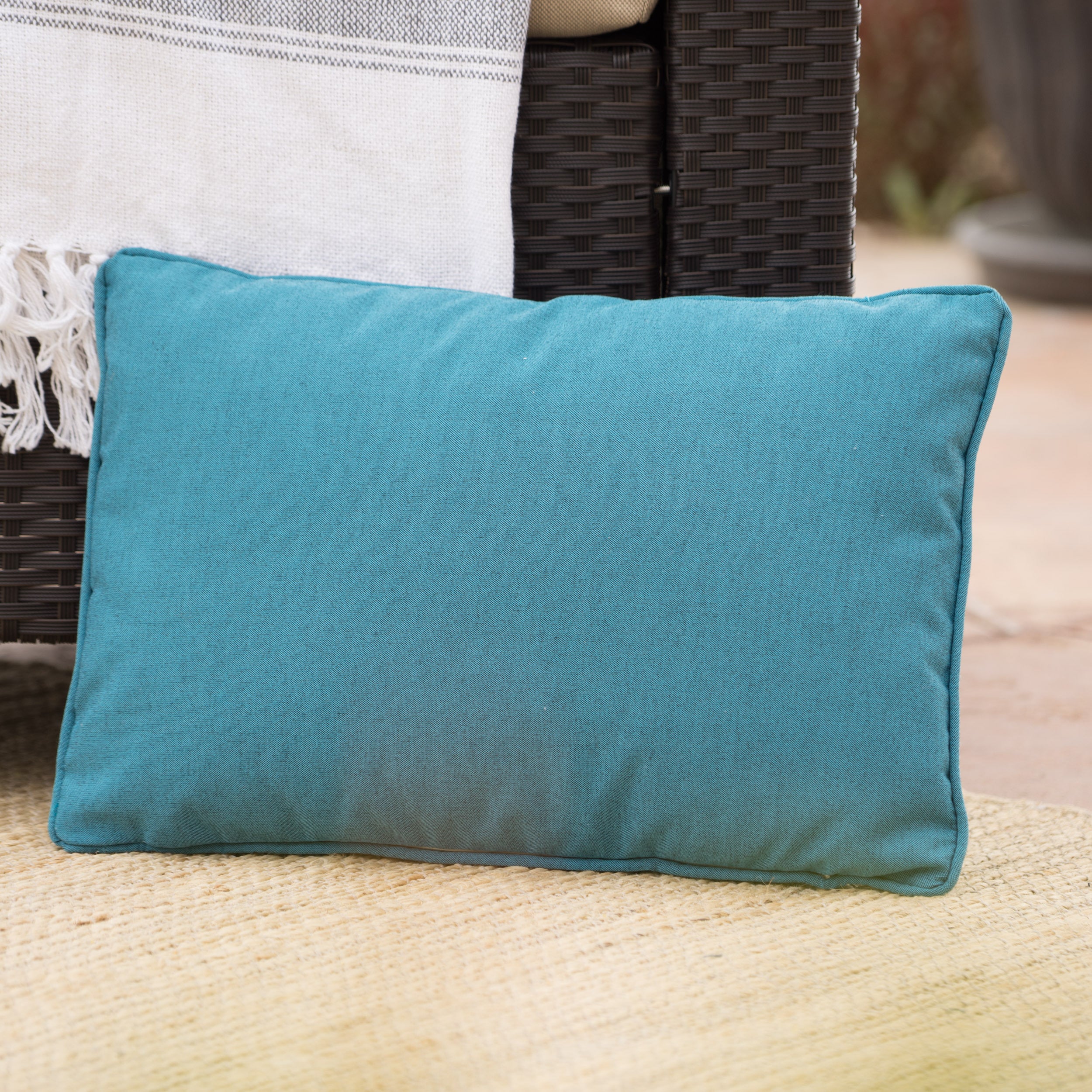 CORONADO RECTANGULAR PILLOW teal