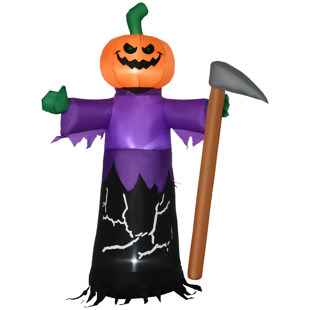 5' Inflatable Halloween Pumpkin Grim Reaper