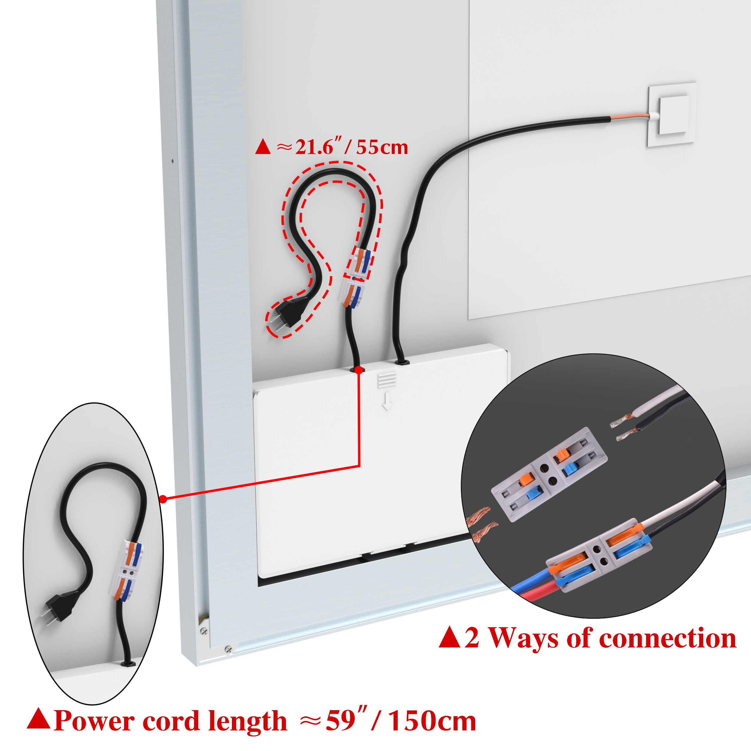 32x40 inch LED Bathroom Vanity Mirror