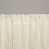 Diamond Sheer Window Curtain Panel(Only 1 Pc Panel Ivory)