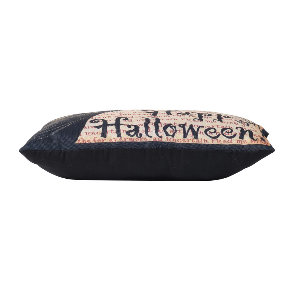 Crow Happy Halloween Pillow