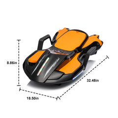 24V Kids Ride On Electric scooter w/ helmet knee pads (orange)