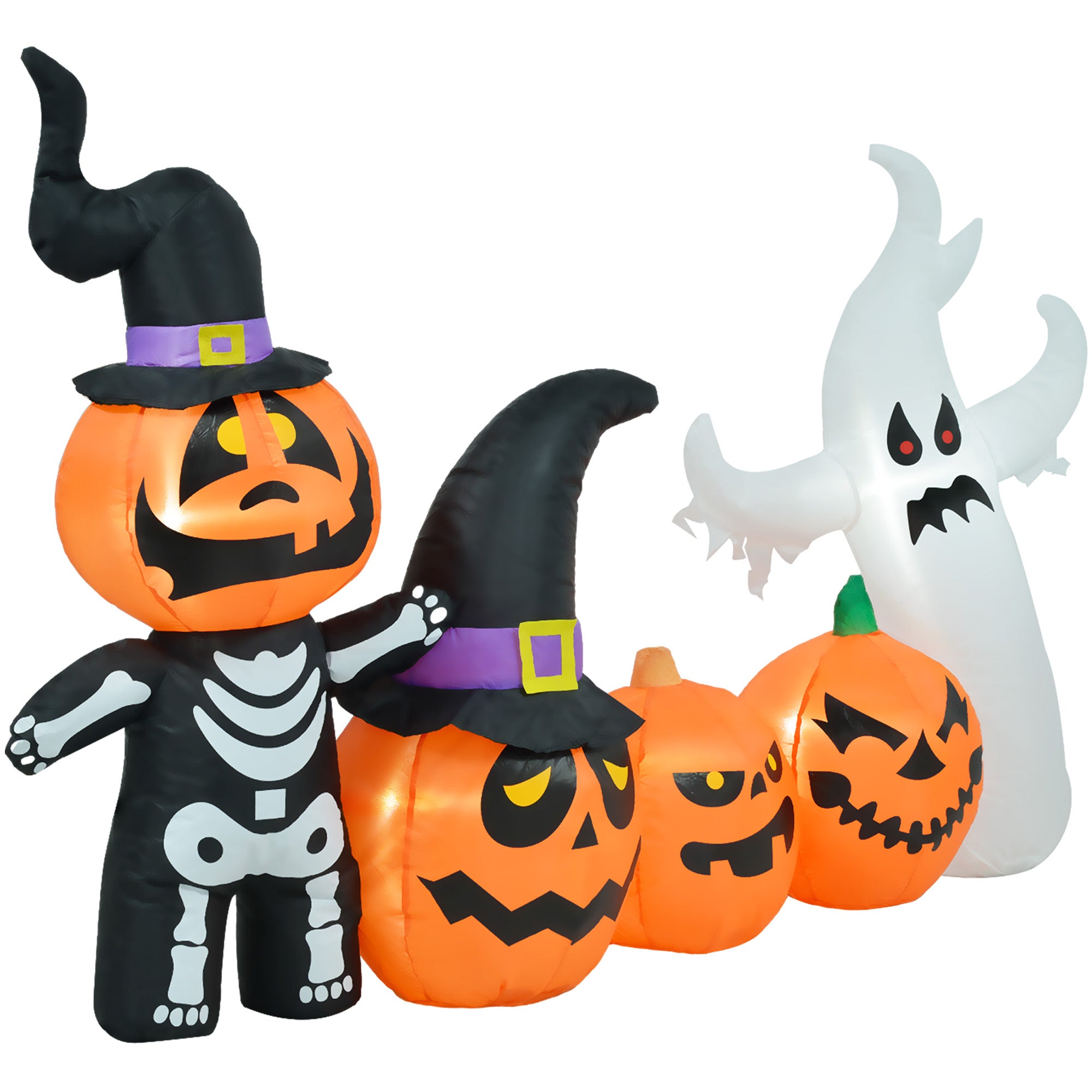 Halloween Inflatables Pumpkin Ghost Family