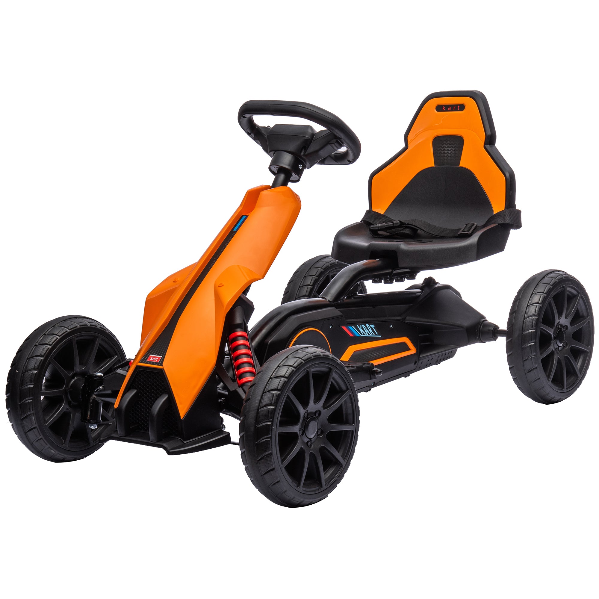 Aosom 12V Electric Go Kart for Kids(orange)