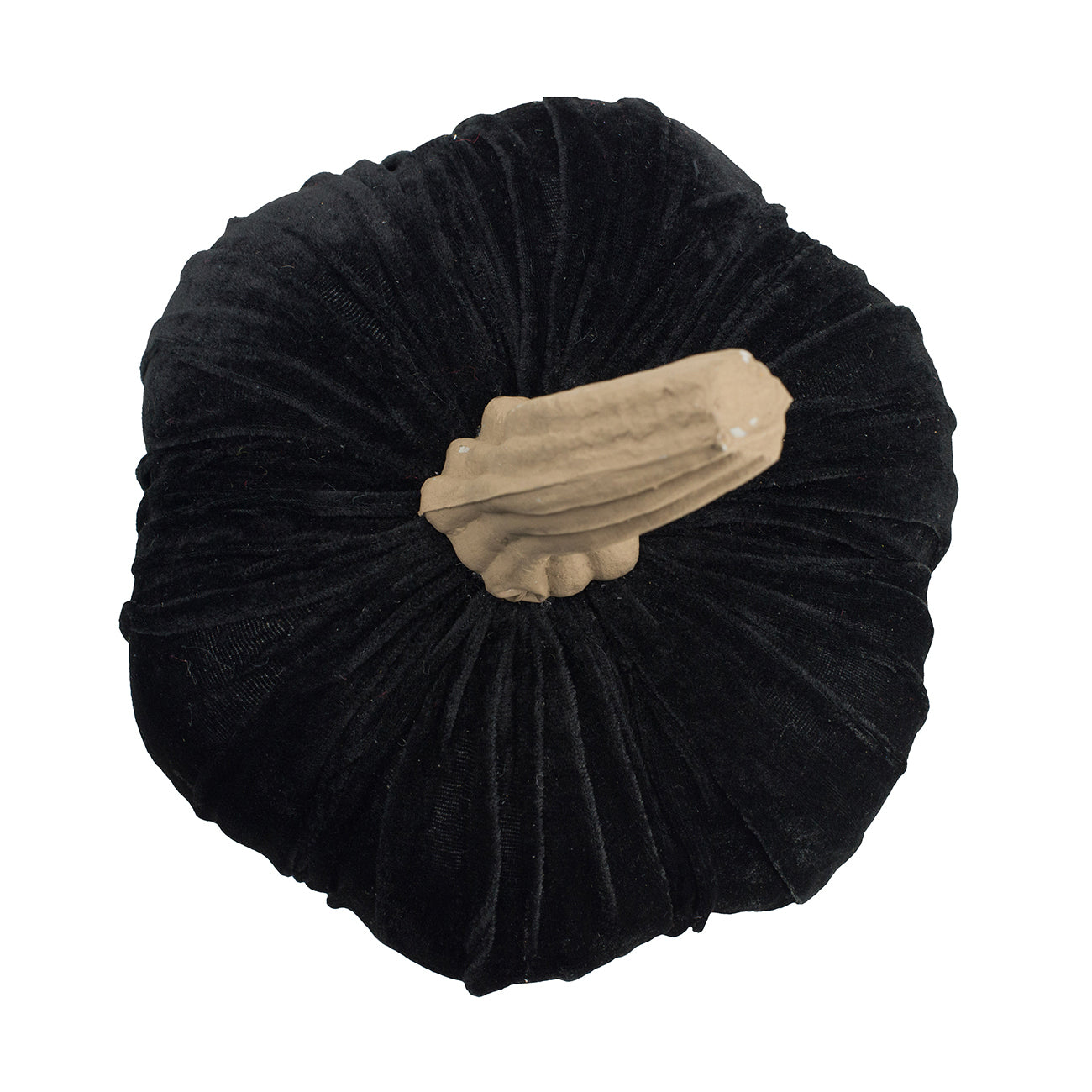 Black Velvet Pumpkin Large, for Holiday Halloween Decor