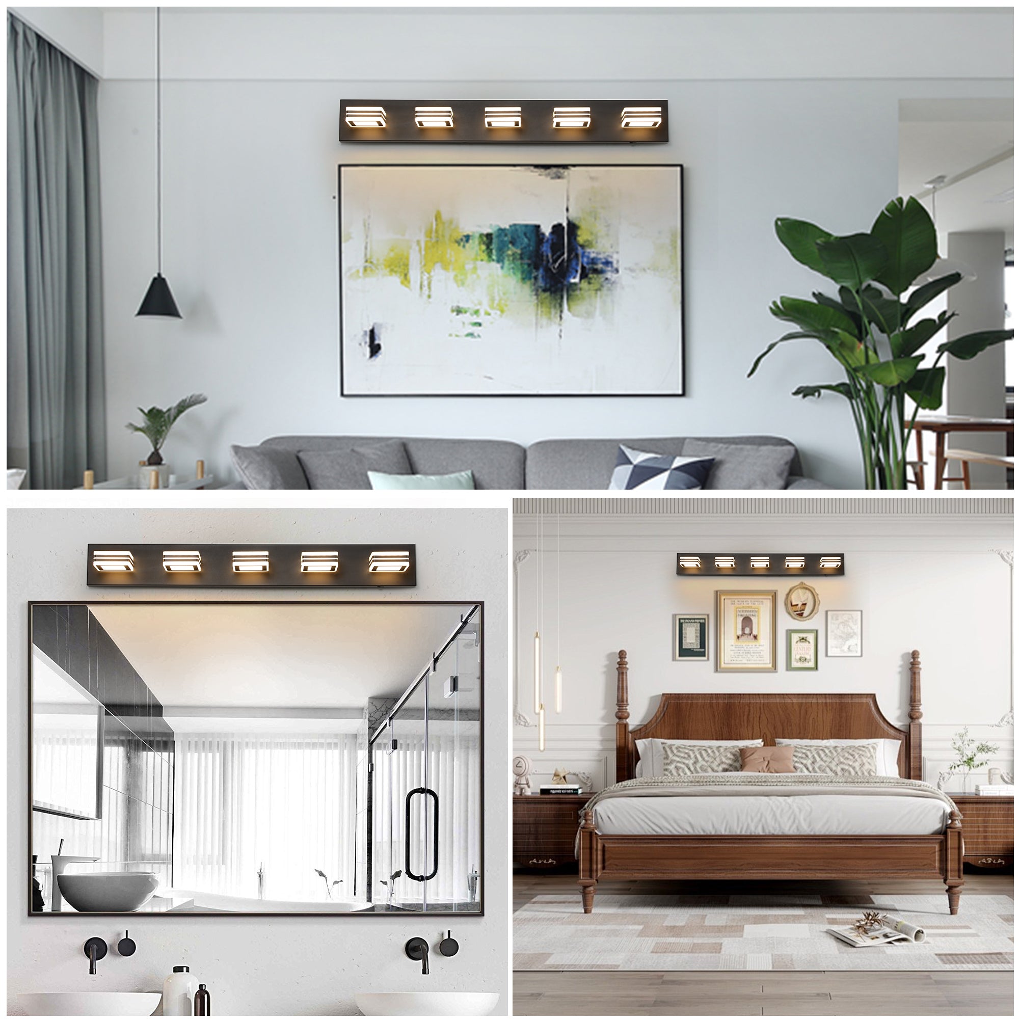 Modern 5-Light LED Vanity Light