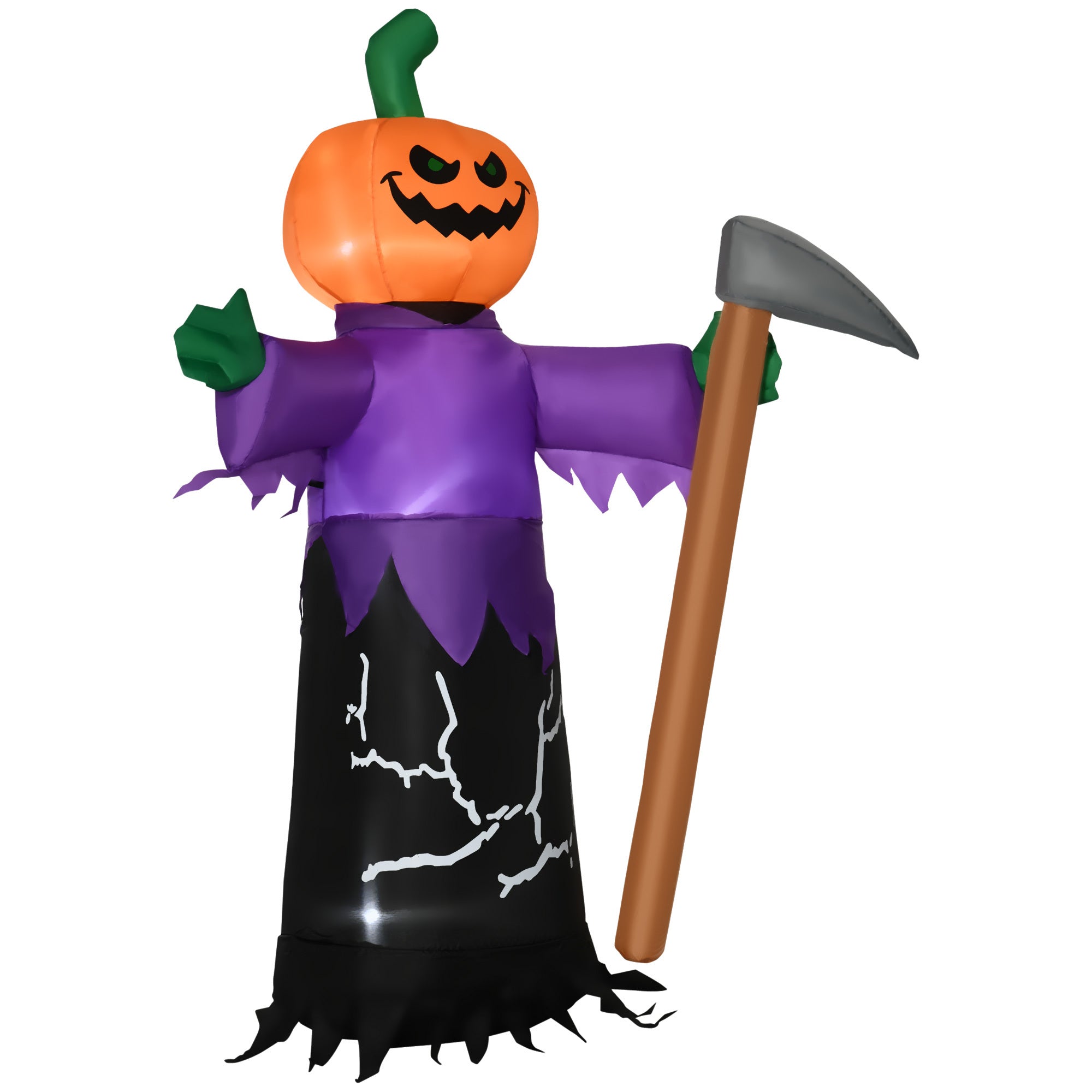 5' Inflatable Halloween Pumpkin Grim Reaper