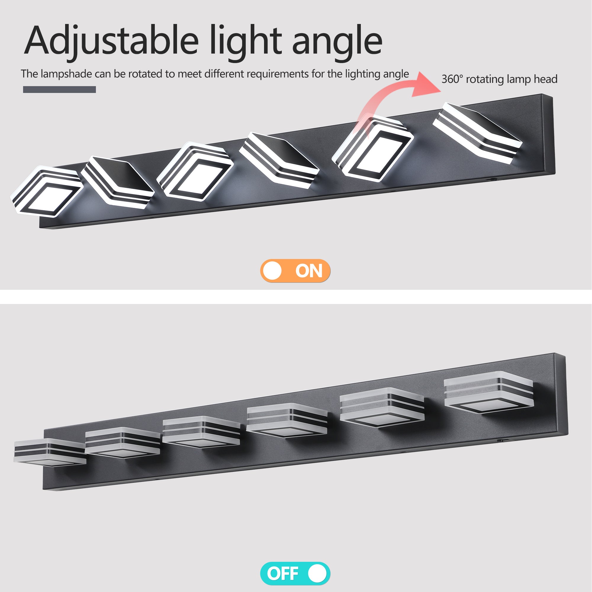 Modern 6-Light LED Vanity Light