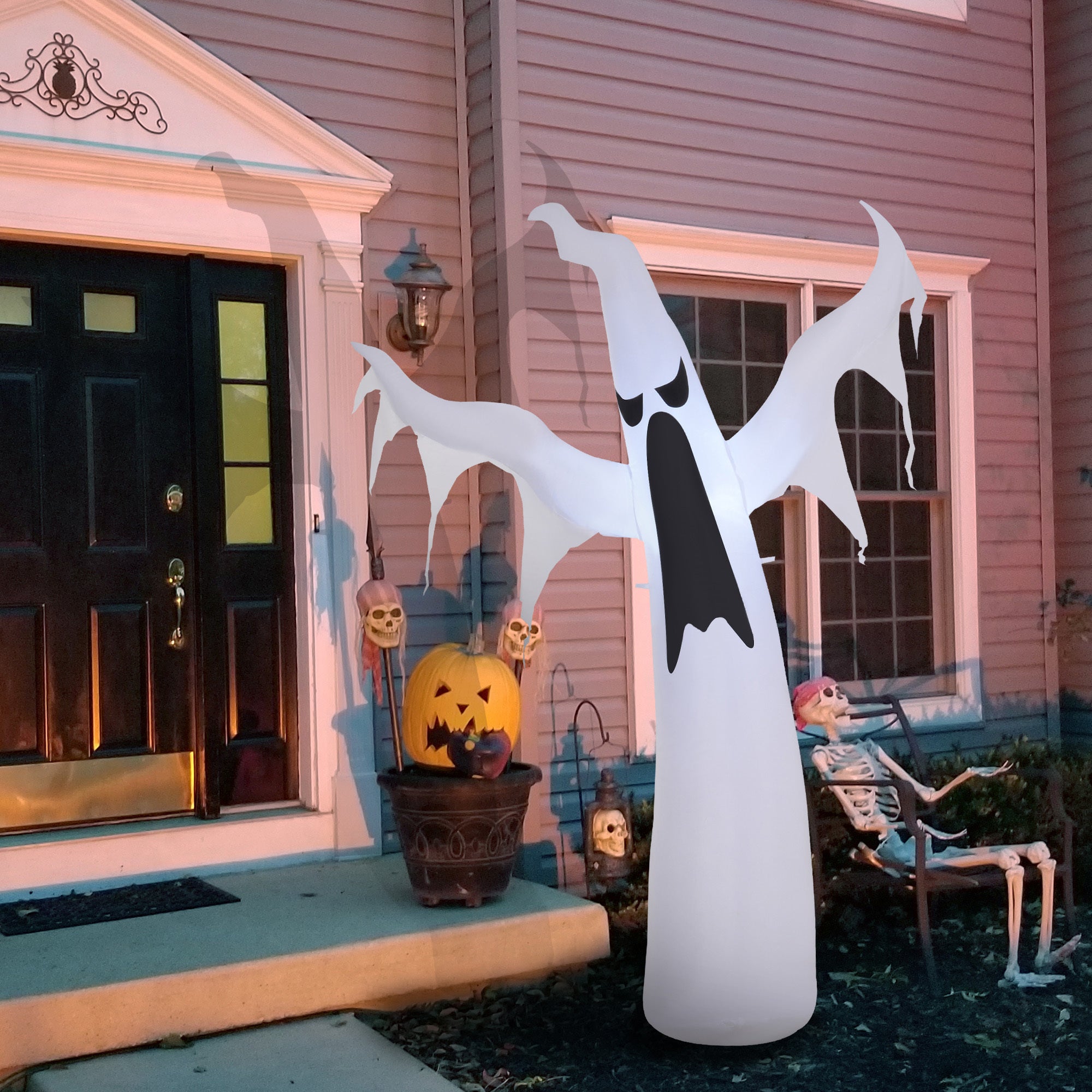 Halloween Inflatables Outdoor Decorations White Ghost