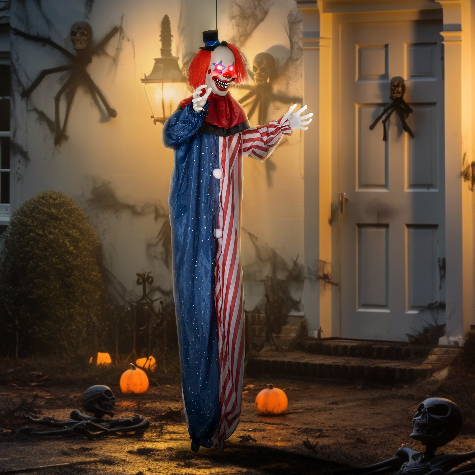 Life Size Halloween Hanging Clown Decoration