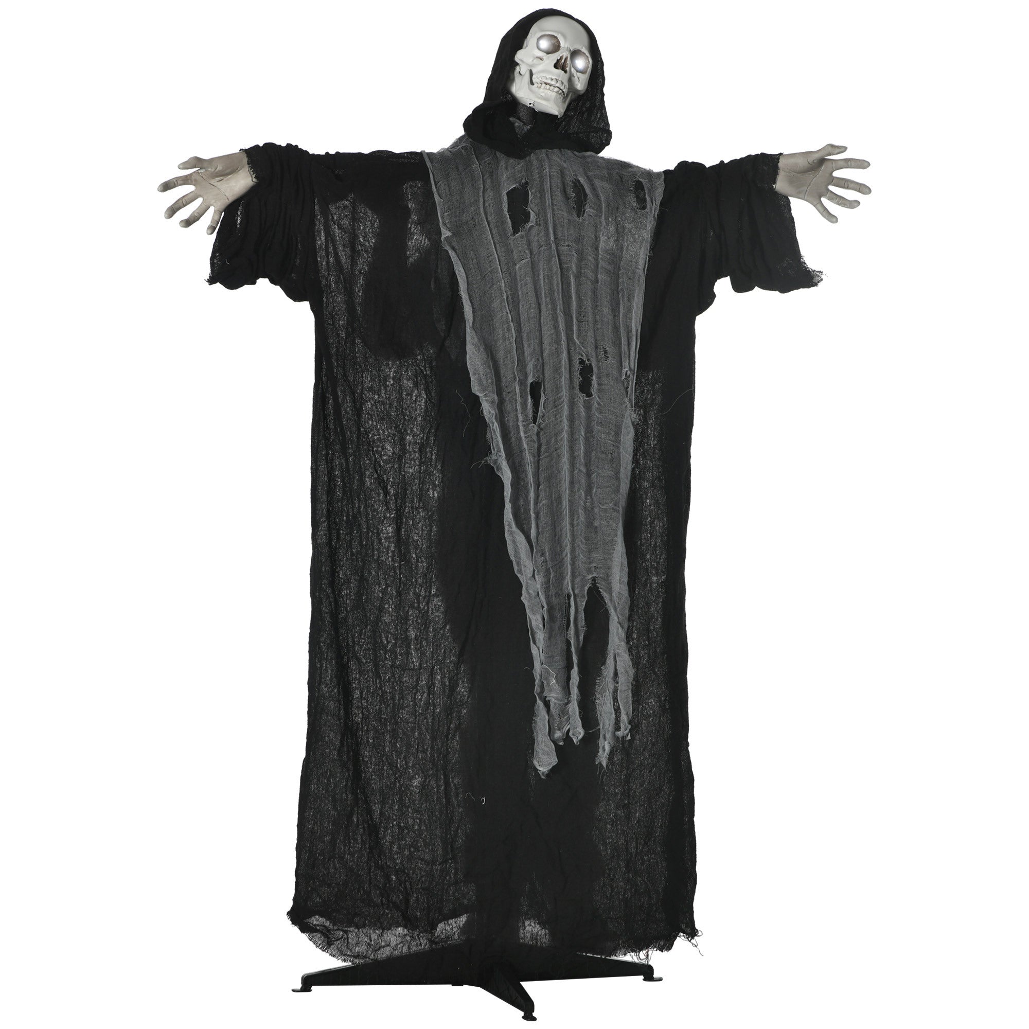 60" Life Size Outdoor Halloween Decorations Animated Grim Reaper