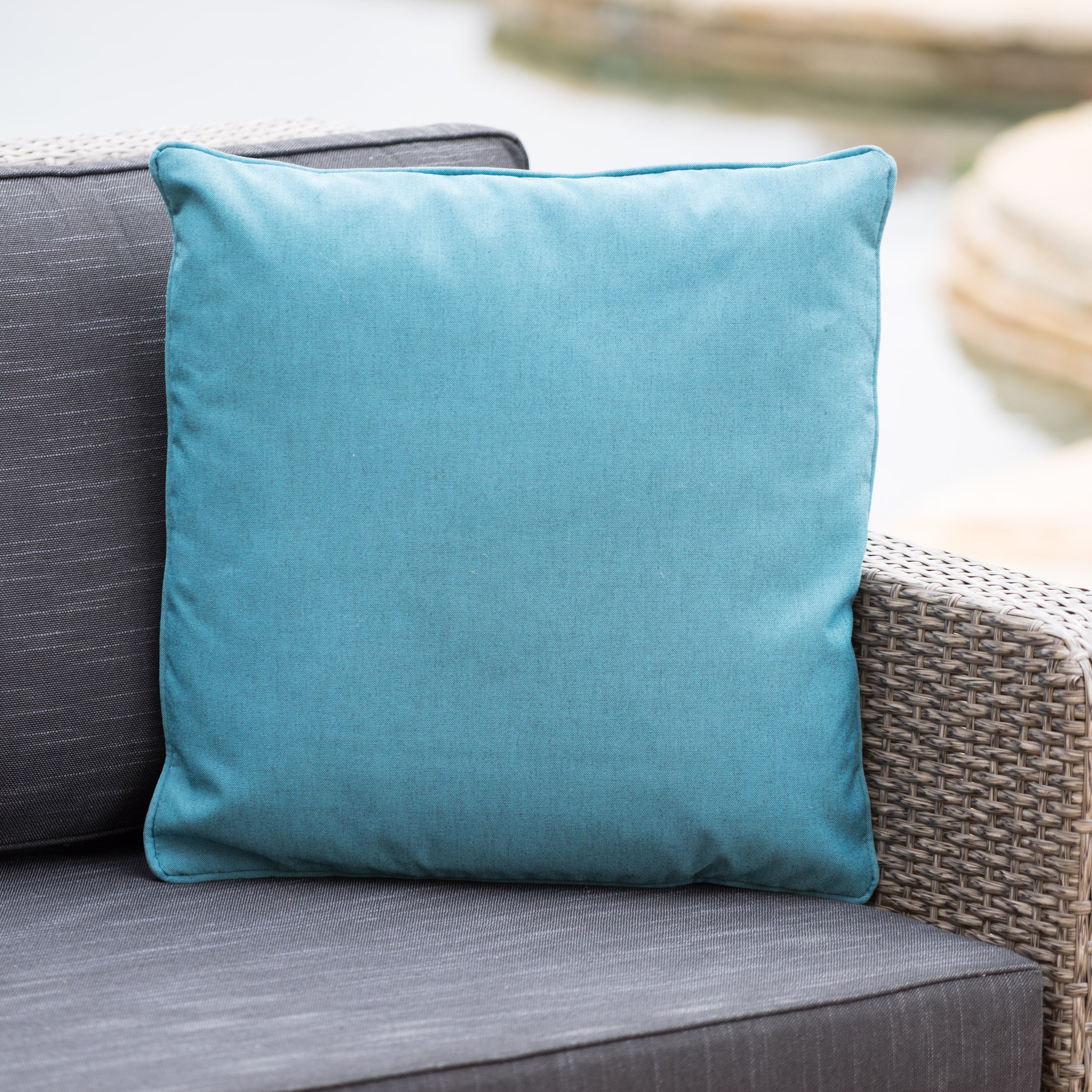 CORONADO SQUARE PILLOW teal