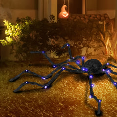 Outdoor Halloween Decoration, Light-up Oversized Spider