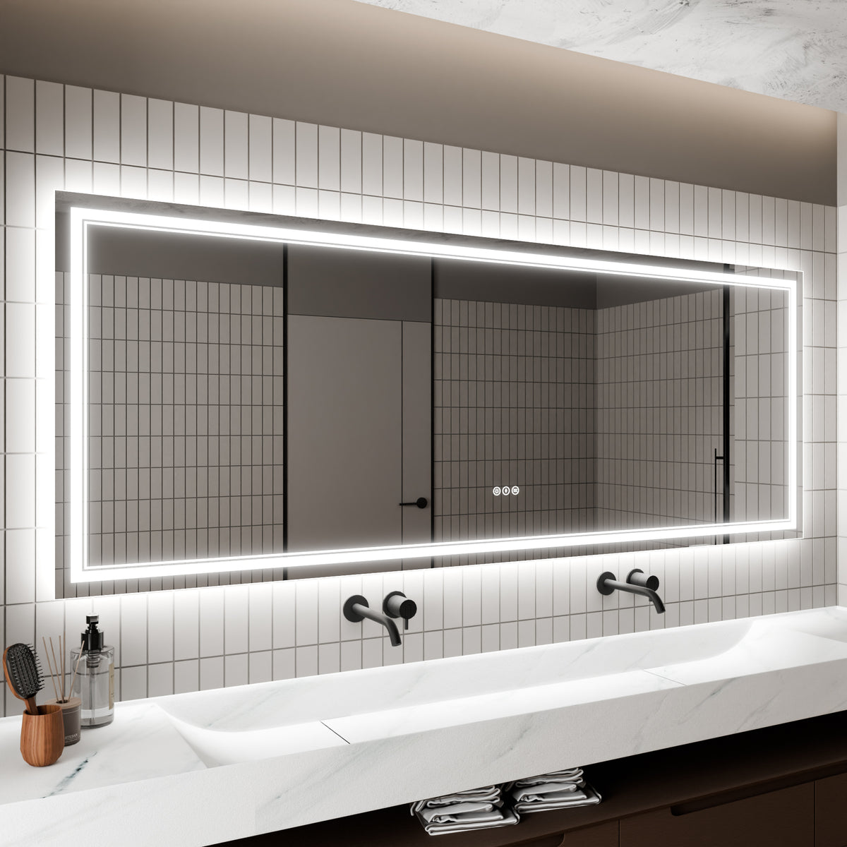 32x84" Bathroom Vanity Mirrors with Lights