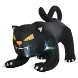 Inflatable Halloween Black Cat, Blow Up Outdoor LED Yard Display