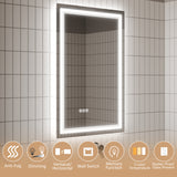 LED Bathroom Mirror, 24x36 inch Bathroom Vanity Mirrors with Lights