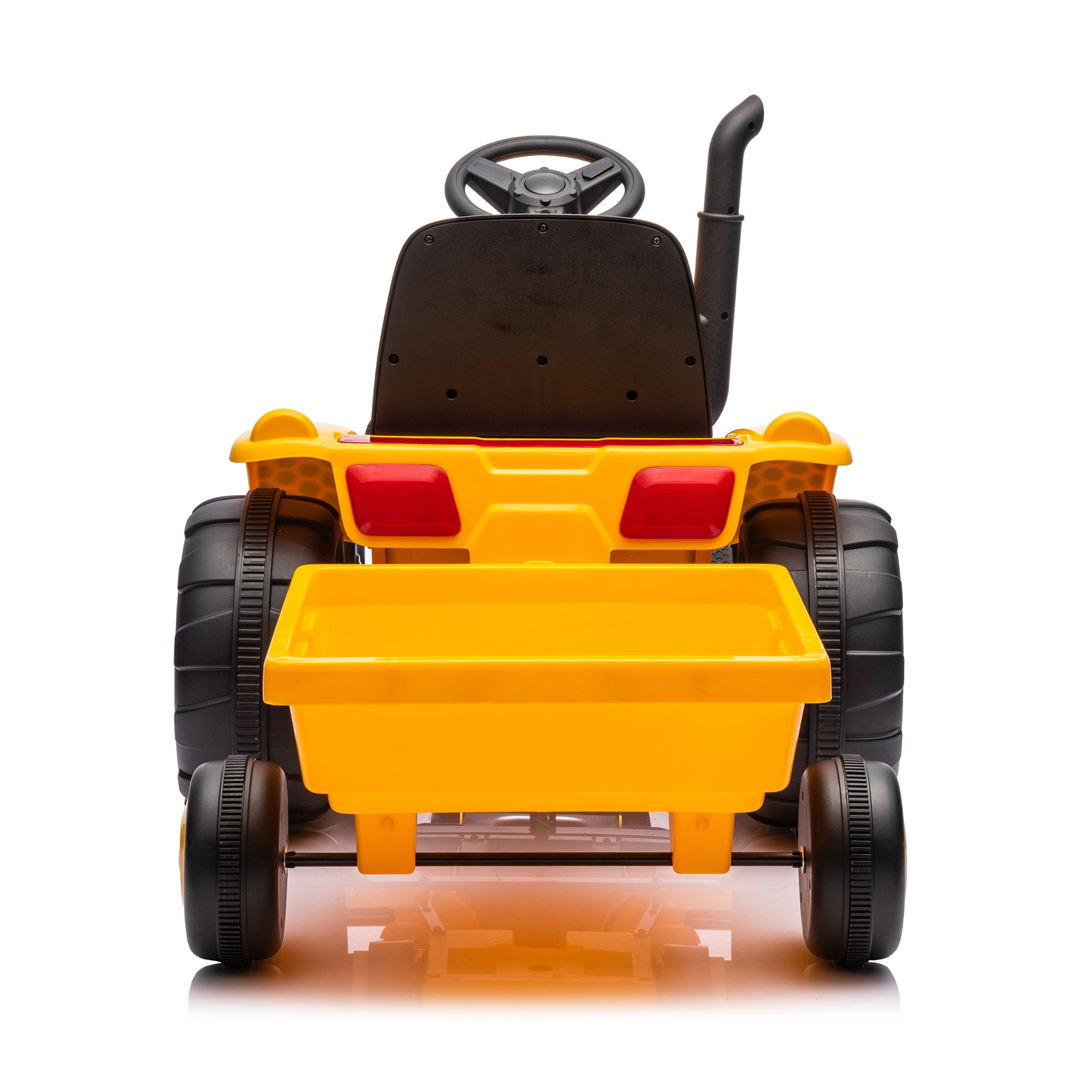 12V Kids Ride on Tractor Electric Excavator Battery Powered Motorized Car for Kids Ages 3-6, Yellow