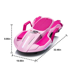 24V Kids Ride On Electric scooter w/ helmet knee pads (pink)