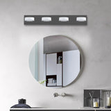 LED Modern Black 4-Light Vanity Lights Fixtures Over Mirror