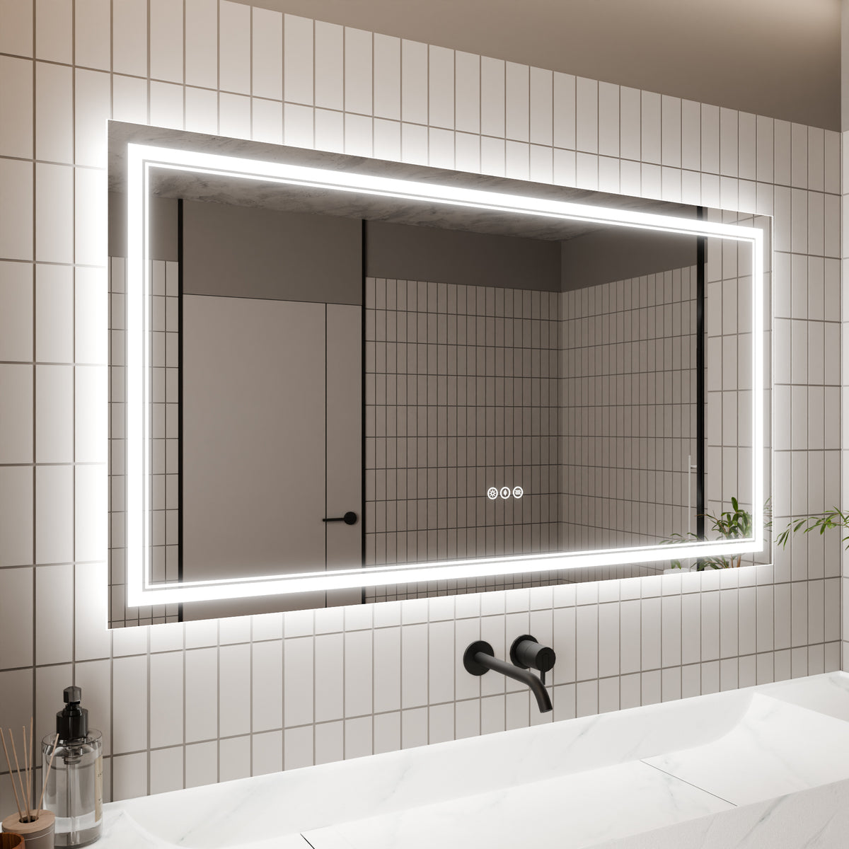 30x55"Bathroom Vanity Mirrors with Lights