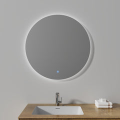 32" Wall-Mounted LED Round Mirror with Lights