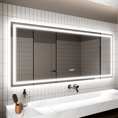 32x72" Bathroom Vanity Mirrors with Lights