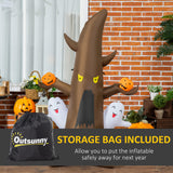 Halloween Inflatables Outdoor Decorations Ghost Tree with Pumpkins