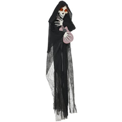 Outdoor Halloween Decoration Animatronic Guitar-playing Grim Reaper