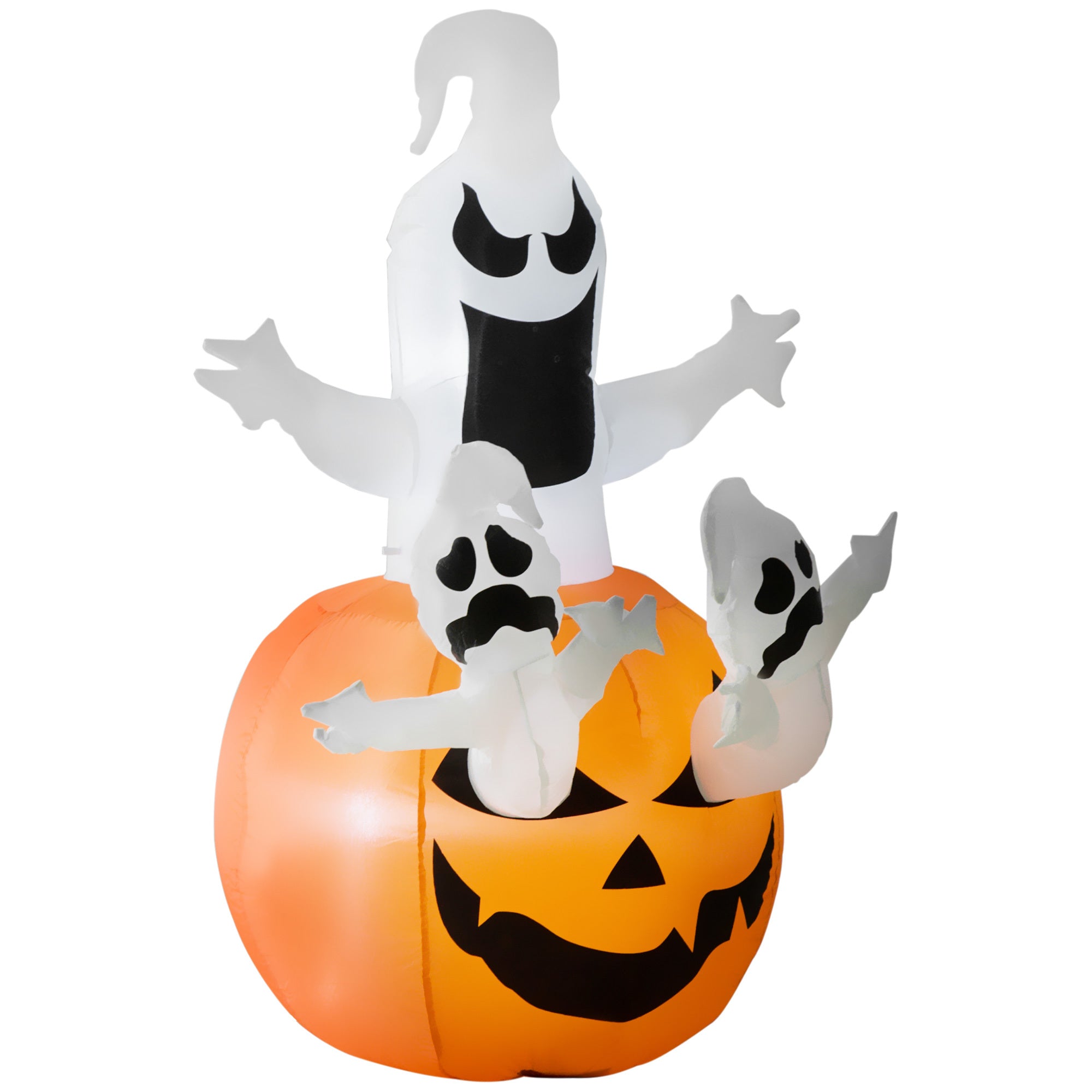 Halloween Inflatables Outdoor Decorations Jack-O-Lantern Pumpkin and Ghosts