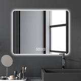 Bathroom Mirror with Led Lights Front and Backlit