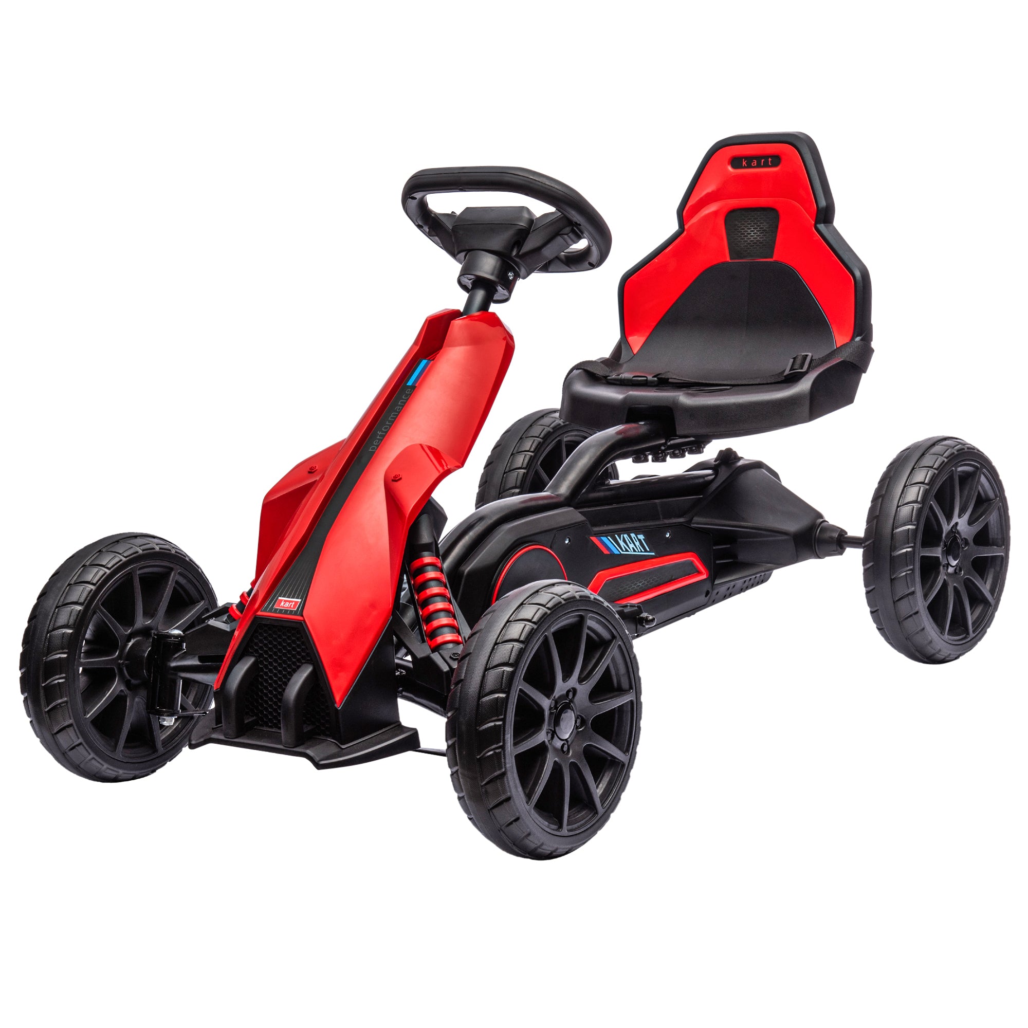 Aosom 12V Electric Go Kart for Kids(red)