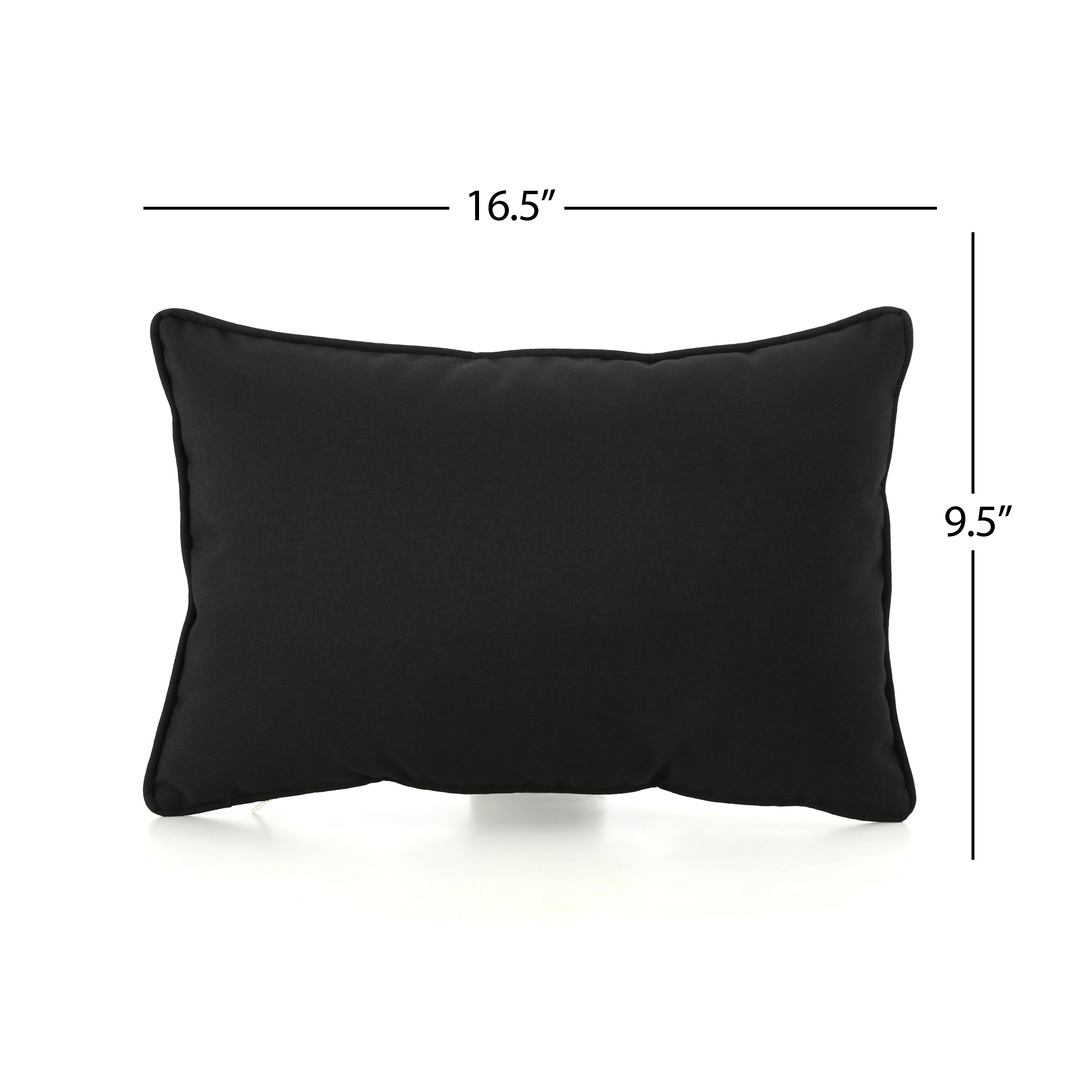 CORONADO RECTANGULAR PILLOW black