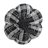 Fabric Light Black White Plaid Pumpkin, for Holiday Halloween Decor